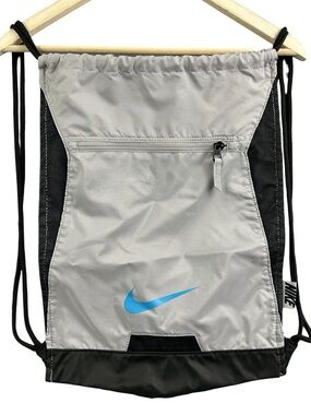 Nike Alpha Adapt Gym Sack Drawstring Blue Swoosh